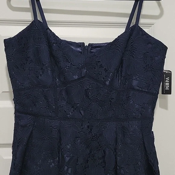WHBM Lace Midi |Officer Blue (Navy) | Size 14 👗 - Picture 3 of 16